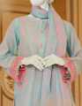 Junaid Jamshed Sky Blue Lawn 3 Piece Unstitched Suit for Women JLAWN-S-23-057 Rosado. 