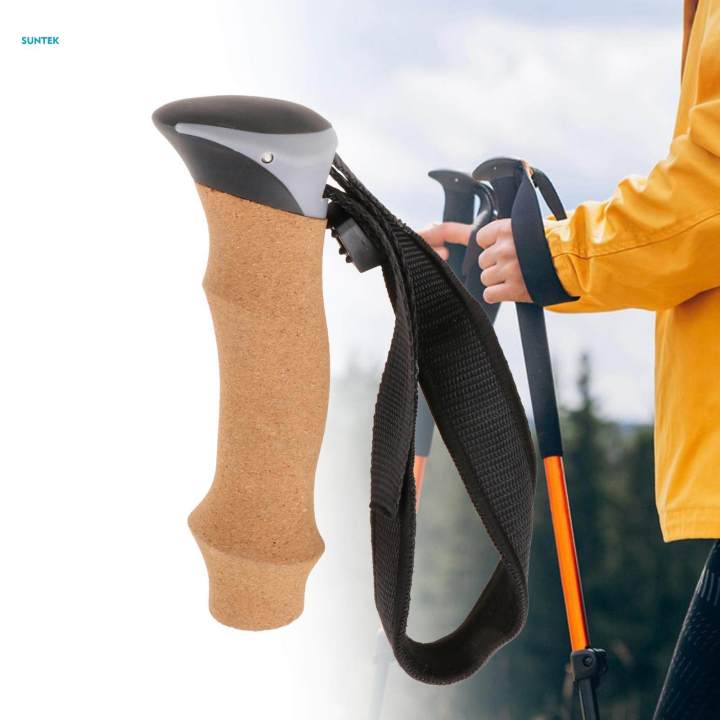 Trekking Rod Handle Grip Canes Handle Grip Replace, Ski Pole Grip Portable Hiking Stick Handle for
