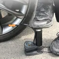 High Pressure Foot Air Pump with Gauge Heavy-Duty Foot Bike Pump for Bicycle Ball Scooter Car Inflatable Toys Mini Pump. 
