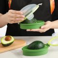 XHHDQES Avocado Keeper 3 Pieces Reusable Avocado Storage Container Individual Avocado Saver Avocado Pod Avocado Cover. 