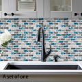 Vivid Tiles Blue Peel and Stick Tiles 3D Self Adhesive Wallpaper. 