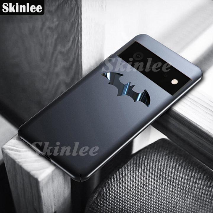 For Google Pixel 6A Phone Case Ultra Thin Slim Back Smooth Metal Bat Man DC Casing HP for Google Pixel6A Cover Housing Shell