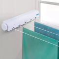 Retractable Automatic Cloth Drying Line Rope Retractable Clothesline Extendable Automatic Cloth Drying Stand Clothes Line, Drying line Clothes Line Wall Mounted Retractable Hanging Ropes for Laundry & Hanger Dryer - 3.2 Meters Ropes Length. 