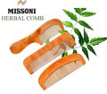 Pack of 3 Pieces Handmade Neem Wooden Comb (Lakdi ka Kangha) Anti Dandruff Comb Specially Beard | Wide Tooth Comb  For Women & Men Hair Growth.. 