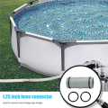 2Piece Pool Hose Connector Swimming Pool Filter Pump Pipe Straight Joint Pool Accessory 1.25 Inch Pipe Connector Replacement Parts for INTEX. 