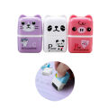 6pcs Cute Animal Pencil Eraser Cartoon Small Roller Erasers Rubber Stationery Supplies for Office School Children Students. 