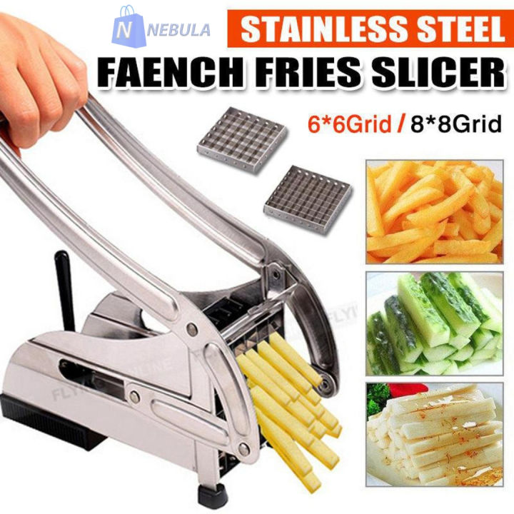 Unique Gadgets - Stainless Steel Potato French Fries Cutter Maker Machine for Kitchen Potato Chips Slicer - chips cutter machine - fries cutter machine - potato chips machine - finger chips machine - finger fries chips maker machine