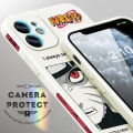 Hontinga for iPhone 11 Case Side Design Phone Cover Anime Uzumaki Naruto Cover Square Edge Pattern Liquid Silicone Trend Case. 