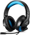 Headphone EKSA T8 Wired Over Ear Gaming Headphones with Noise Cancelling Mic, 40mm Drivers & LED Light for PC, Mobile, Tablets, Laptop, with mic. 