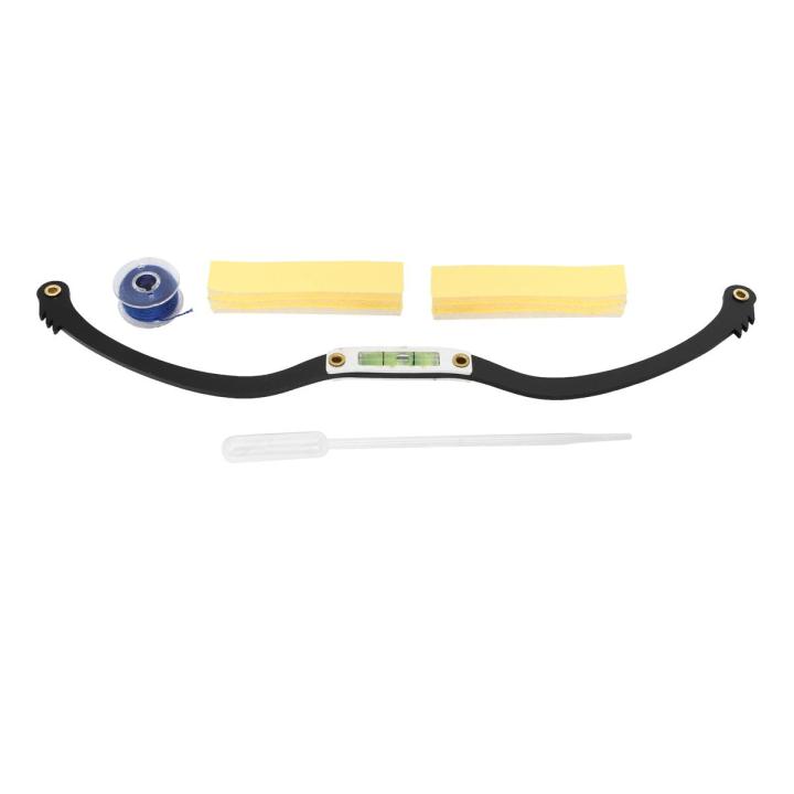 Microblading Eyebrow Ruler, Permanent Makeup Eyebrow Line Ruler with Mapping String for Brow Microshading Maker, Black