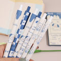 1/6PCS Cartoon Black Signature Pen 0.5MM Quick Dry Neutral Pens INS Style Cute Dog Pattern Pen Office School Stationery. 