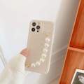 White Pearl Bracelet Chain Silicone Phone Case For iPhone 13 12 11 Pro Max Mini XS Max XR X 8 7 6 6S Plus Back Cover Fundas. 