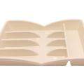 Expandable Cutlery Tray Organizer 5 Partition Plastic Drawer Storage 14 x 11 Inches. 