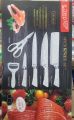 Zepter Best Quality white and Black 6 Pieces Knife Set- Stainless Steel -With Strong Non-Stick Coating -Unique Design imported quality ZP-003 And ZP-004. 