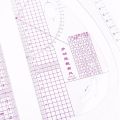 7Pcs/Set Ruler Tailor Measuring Kit Clear Sewing Drawing Ruler Yardstick Sleeve Arm French Curve Set Cutting Ruler Paddle Wheel. 