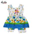 Hashtag outfit Cotton Frock For kids and Baby Girls - Floral printed baby frocks with matching shorts- Summer cotton frocks for girl. 