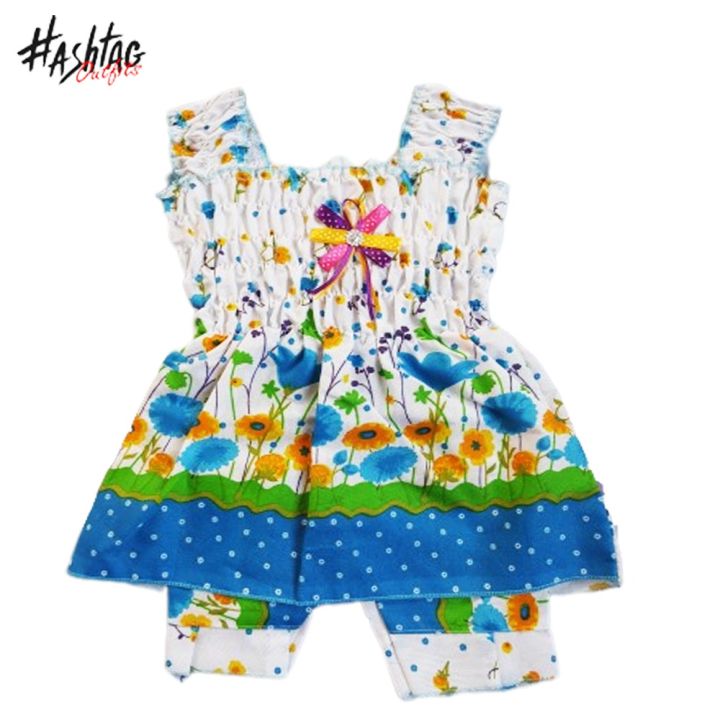 Hashtag%20outfit%20Cotton%20Frock%20For%20kids%20and%20Baby%20Girls%20-%20Floral%20printed%20baby%20frocks%20with%20matching%20shorts-%20Summer%20cotton%20frocks%20for%20girl%20-%20Image%202