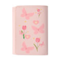 Cute Bow Wallet Spacious Sweet Style Lightweight Floral Purse Portable Floral Pattern Cute Card Holder for Casual Use Carry. 
