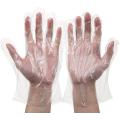 Disposable Clear Plastic Polyethylene Work Gloves Industrial Clear for Cooking, Cleaning ,Food Handling, Hair Coloring, Dishwashing (100 Pieces) - High Density Polyethylene Food Service Gloves for Personal Use. 