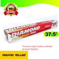 Premium Multipurpose Organic food wrapping paper Roll Eco-Friendly Freshwrapp Aluminium Foil Kitchen Prime Food Grade Aluminium Foil - 37.5 Sq Ft - Silver. 