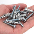 1/10Set Zinc Alloy Three-pointed Expansion Anchor Bolt Quick 304 Round Head Cross Self-tapping Combination Set Screw For Cabinets Curtains. 