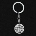 English Letter She Believed She Could So She Did Keychain Keyring Key Holder. 