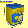 ATM Machine Saving Box Piggy Bank Electronics Money Safe Lock - Minion. 