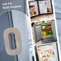 1pcs Multi-Function Safety Lock for Refrigerator & Cabinet Doors | New Household Refrigerator Lock Freezer Door Lock Toddler Children's Cabinet Safety Lock Baby Anti-Pinching Safety For Baby | Durable Plastic, Hardware Accessory. 