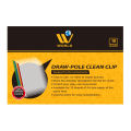 WBM Clip File, Transparent Clear Bag Clip File Folder (Stick File) Draw-Pole Clean Clip - 10Pcs. 