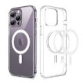 Apple iPhone 13 Pro Max Magnetic MagSafe Compatible Protective Clear TPU Transparent Case. 