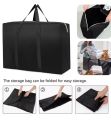 Storage Bag Portable Bag Large Cloth Organizer Foldable Bag For Clothes Blanket Storage Non Woven Storage Bags (20x18x10) inches. 