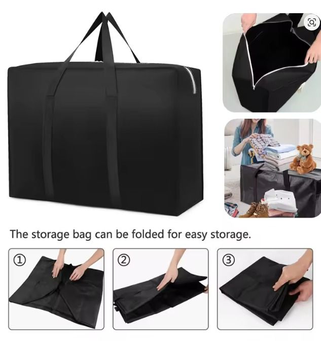 Storage%20Bag%20Portable%20Bag%20Large%20Cloth%20Organizer%20Foldable%20Bag%20For%20Clothes%20Blanket%20Storage%20Non%20Woven%20Storage%20Bags%20(20x18x10)%20inches%20-%20Image%203