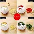 ini Garlic Slicer Household Mincing Machine Minced Hand Pull Grinder Grill Vegetable Meat Kitchen Multi Chopper Shredder Gadget Styleelite Ultra Heavy Speedy Chopper/Cutter, Fastest, Easiest To Use, Chops Everything, Vegetable, Nuts And Herbs. 