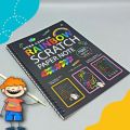 Multi Colourful Rainbow Drawing Scratch Note Book for Kids Pages: 10pages Size: 5by4inch. 