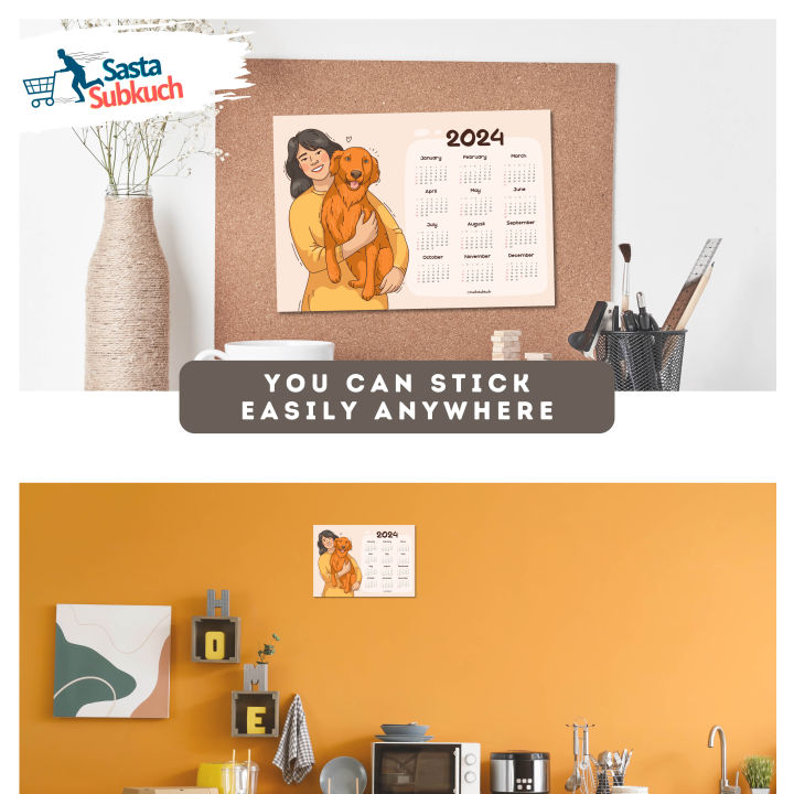 Calendar%202024%20Wall%20Calendar%20with%20Laminated%2012%20Months%20Complete%20A4%20Size%20Loving%20Dog%20Calendar%20Imported%20Material%20-%20Image%204