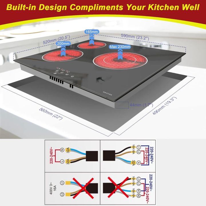 Ceramic%20Hob%20Noxton%20Glass%20Electric%20Stove%20with%203%20built-in%20hobs,%205200%20W%20-%20Image%204