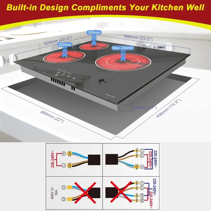 Ceramic%20Hob%20Noxton%20Glass%20Electric%20Stove%20with%203%20built-in%20hobs,%205200%20W%20-%20Image%204