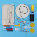 DIY Creative wooden electric plotter Drawing Robot STEM Kids Model Automatic Painting Science Electronics Kits Experiment. 