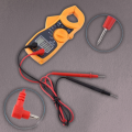 MT87 Digital Clamp Meter - Mini AC/DC Current, Voltage Tester with Resistance, Buzzer, Diode Test, Data Hold, Multifunction Socket, Compact and Portable Electrical Tester. 