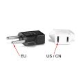 1pcs China Japan America to Europe Travel Adapter US CN JP to EU Plug Adapter Euro Type C Plug Converter Electric Power Outlet. 
