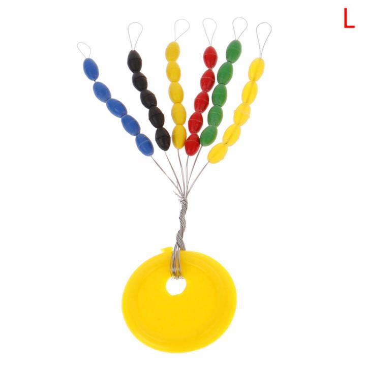 Rubber Float Stops Space Beans Oval Stopper Connector Line Buoys Fishing Float