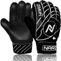 NARZ Goalkeeper Gloves Green, Blue,  Red High Quality  Non-slip Wear Resistant Latex Material  Latex Soccer Gloves Sportout Goalie Football Goalkeeping Gloves Wrist Protection For Kids Youth and Adult. 