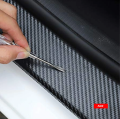 4 PCS Toyota Corolla Car Door Sill Protector 3D Carbon Fiber Scuff Protective Door Sill Cover Panel Sticker, Car Stickers, Stickers for Car. 