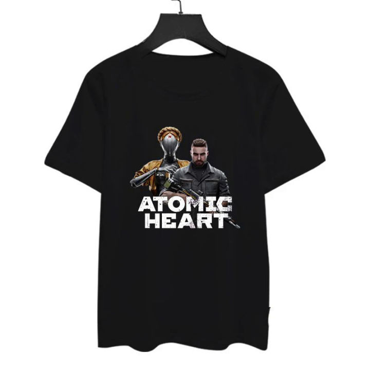 Atomic Heart T-Shirts Shooting Game Print Streetwear Men Women Fashion Pure Cotton Oversized T Shirt Harajuku Tees Tops Clothing