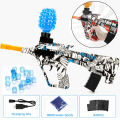 Mini AUG Gel Blaster Rechargeable Electric Machine Toygun With 10000 Pcs Gel Balls - Size Approx. 18 inches - Assorted Colors. 