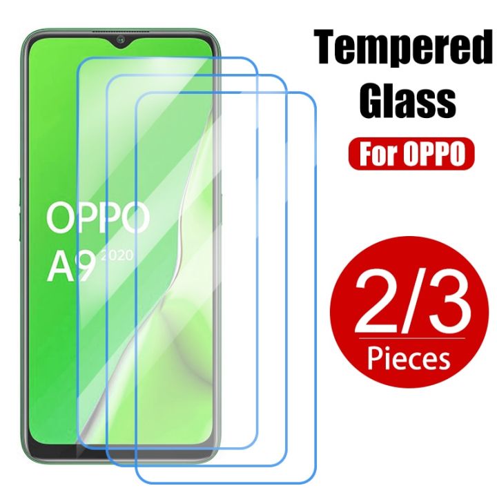 HiStrawberry 2/3 PCS Tempered Glass for OPPO A74 A54 A72 5G A9 A5 2020 Screen Protector for OPPO A74 A53 A52 Glass