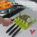 Kitchen Spoon Holders Fork Spatula Rack Shelf Tong Hooks Organizer Plastic Spoon Rest Mat With Drip Pad Chopsticks Holder Non Slip Spoons Pad Kitchen Utensil Silicone Utensil Heat Resistant Kitchen Gadgets And Cooking Tools. 