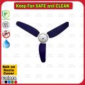 Cieling Fan Blades Cover - Water Dust Proof Long Life Quality - GFC Royal Champion National Solar Sonex Super Asia Boss PAK Indus Meezan United Niwa Ecostar Deluxe Black And Decor Millat Asasa Epf Fans 48 inch 52 56 inch Dust Cover Fanoos. 