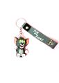 Pvc Key Ring Silicone Tom And Jerry Key Chain Custom 3D Cartoon Anime Kawaii Tom And Jerry Keychain. 