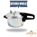 Sonex Pressure Cooker (3 LTR) Bakelite Handles  with 3 Safety Control System - Export Quality  (Small Size). 